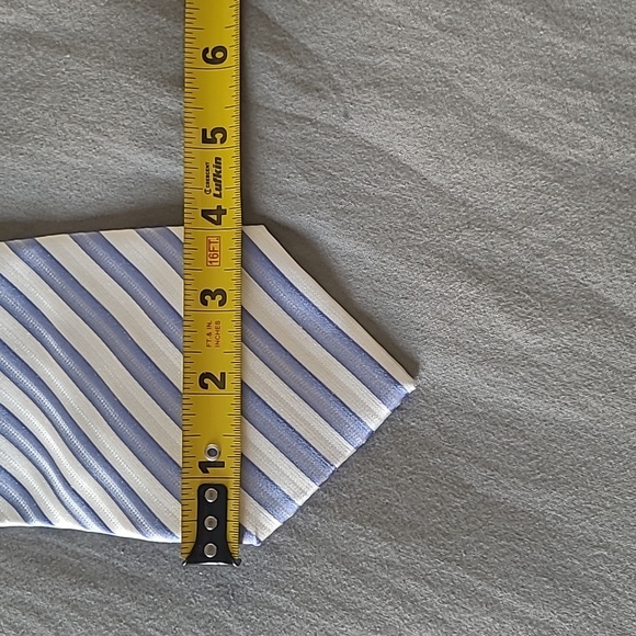 GEOFFREY BEENE Blue Patterned Silk Tie - Picture 3 of 5